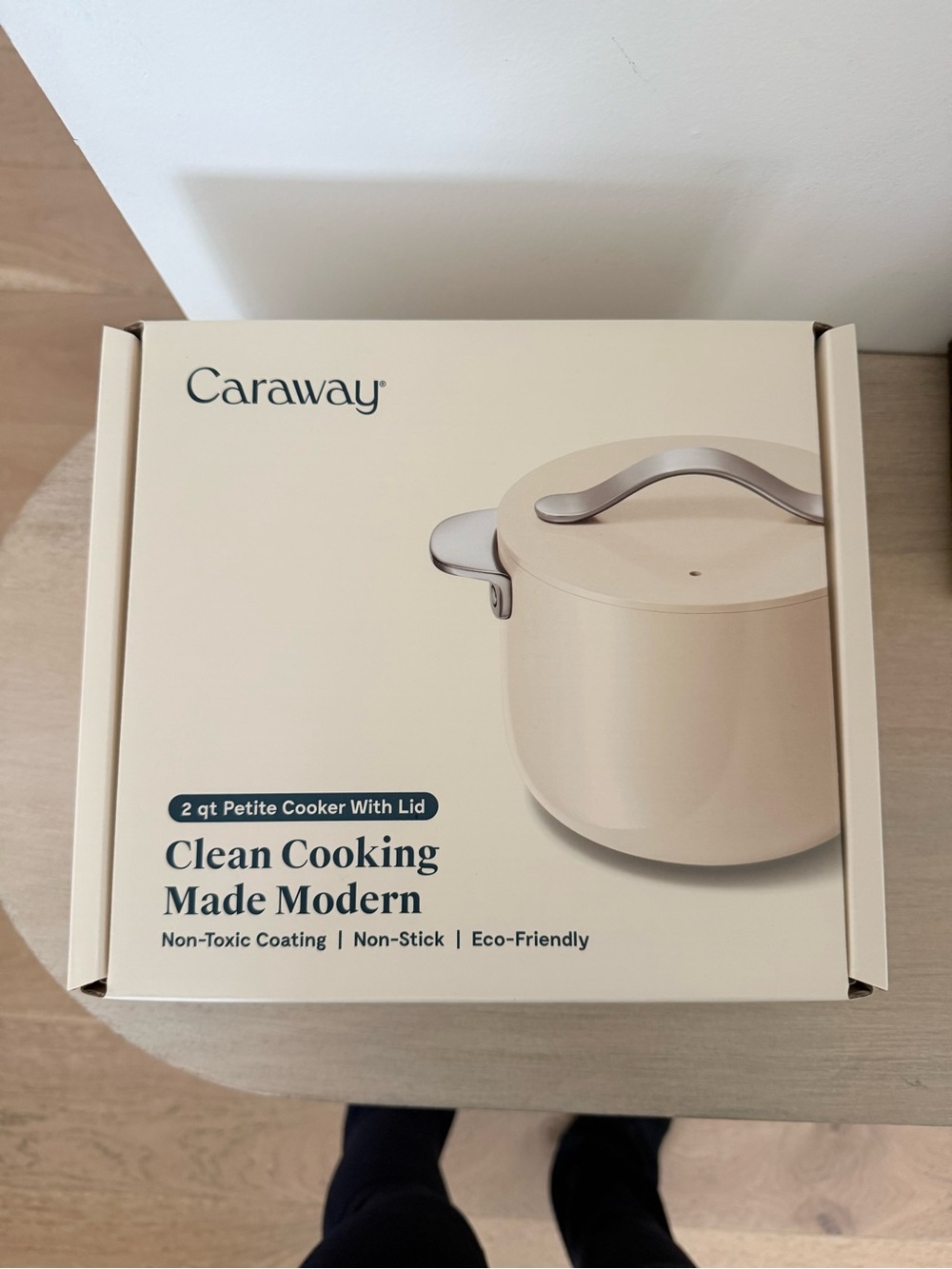 Caraway 2 qt Petite Cooker with Lid — Cream
